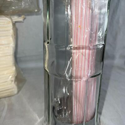 Huge Kitchen Lot Knives, Foodsaver, Iced Tea Pot, Vintage Pans, Straw Holder Can Opener and More