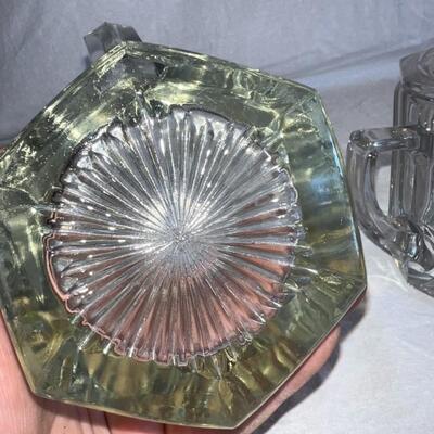 Vintage Cream and Sugar Glassware