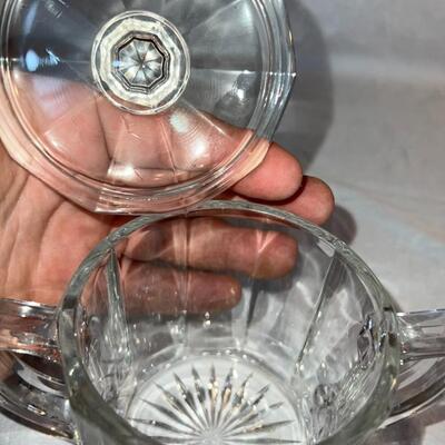 Vintage Cream and Sugar Glassware