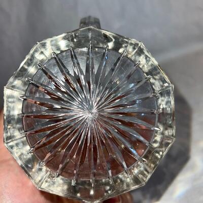 Vintage Cream and Sugar Glassware