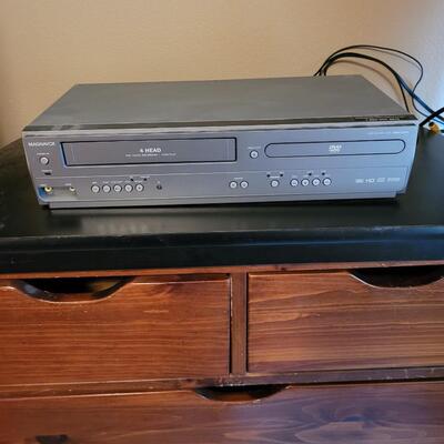 Magnavox VCR and DVD player with remote