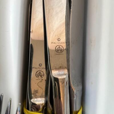 3 Sets of Silverware Pfaltzgraff, International, Oneida