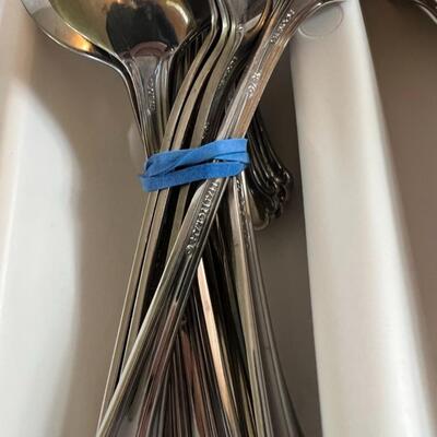 3 Sets of Silverware Pfaltzgraff, International, Oneida