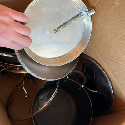 Huge Lot of Pots and Pans OrGreenic, Cast Iron