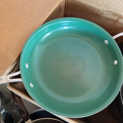 Huge Lot of Pots and Pans OrGreenic, Cast Iron