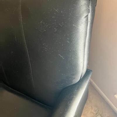 Black Leather Recliner Chair