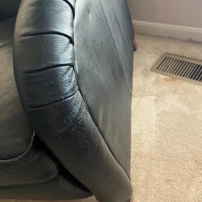 Black Leather Recliner Chair