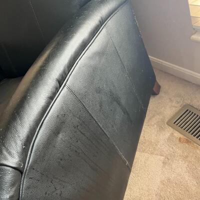 Black Leather Recliner Chair