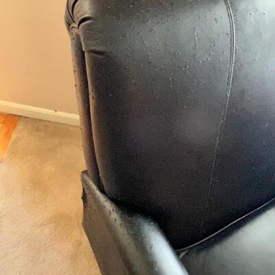 Black Leather Recliner Chair