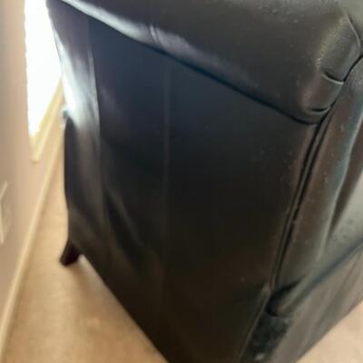 Black Leather Recliner Chair