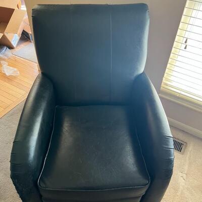 Black Leather Recliner Chair