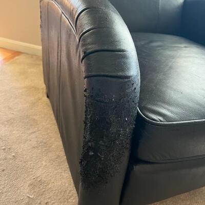 Black Leather Recliner Chair