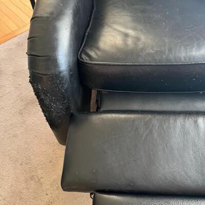 Black Leather Recliner Chair