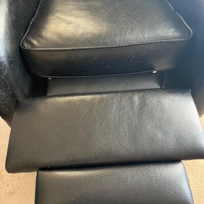 Black Leather Recliner Chair