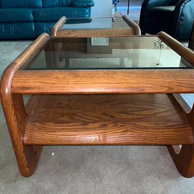 2 Mid Century Danish Wooden End Tables and Coffee Table