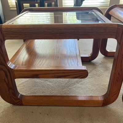 2 Mid Century Danish Wooden End Tables and Coffee Table