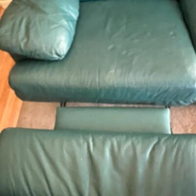 Green Couch and Recliner