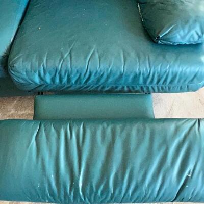 Green Couch and Recliner