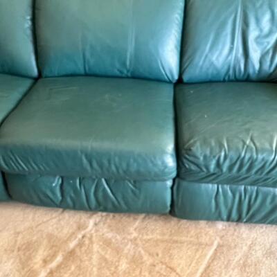 Green Couch and Recliner