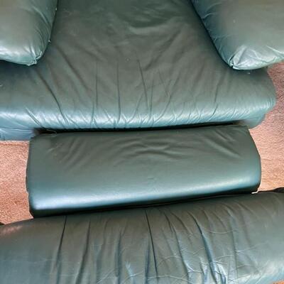Green Couch and Recliner