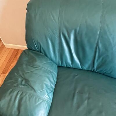 Green Couch and Recliner