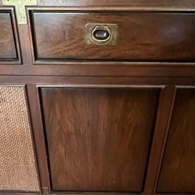 Record Player Cabinet w/ Sony Stereo Audio - Technica Record Player