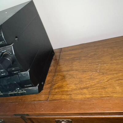 Record Player Cabinet w/ Sony Stereo Audio - Technica Record Player