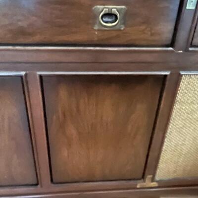 Record Player Cabinet w/ Sony Stereo Audio - Technica Record Player