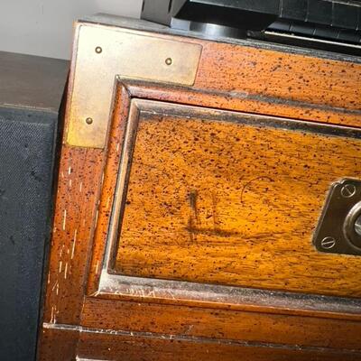 Record Player Cabinet w/ Sony Stereo Audio - Technica Record Player
