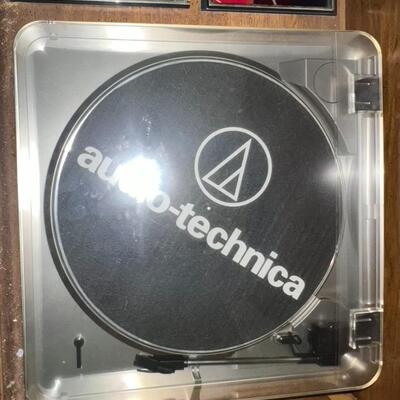 Record Player Cabinet w/ Sony Stereo Audio - Technica Record Player