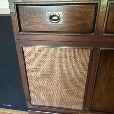 Record Player Cabinet w/ Sony Stereo Audio - Technica Record Player