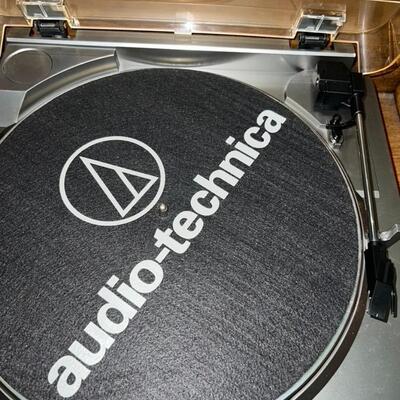 Record Player Cabinet w/ Sony Stereo Audio - Technica Record Player