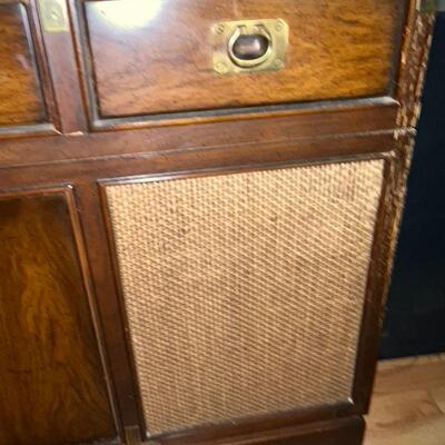 Record Player Cabinet w/ Sony Stereo Audio - Technica Record Player