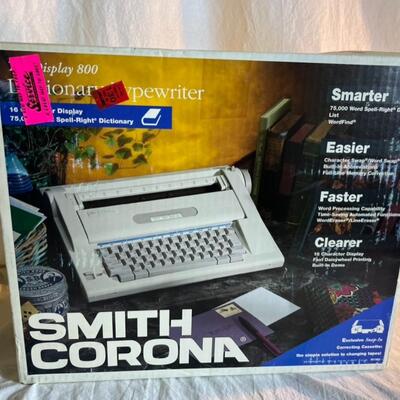 Smith Corona Dictionary Typewriter Vintage