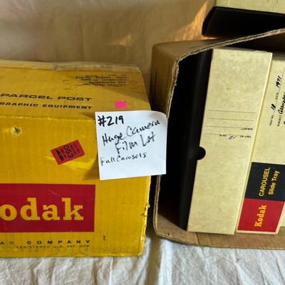 Huge Lot of Vintage Camera Equipment, Cameras, Film, Film Projector Kodak Polaroid