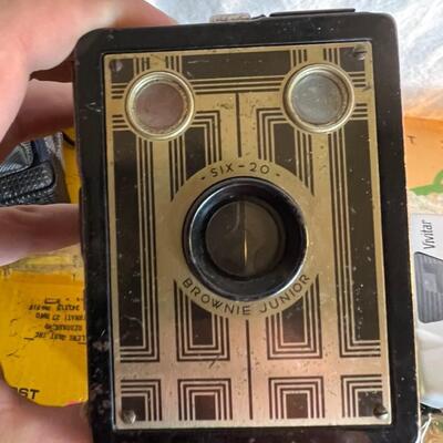 Huge Lot of Vintage Camera Equipment, Cameras, Film, Film Projector Kodak Polaroid