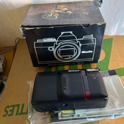 Huge Lot of Vintage Camera Equipment, Cameras, Film, Film Projector Kodak Polaroid