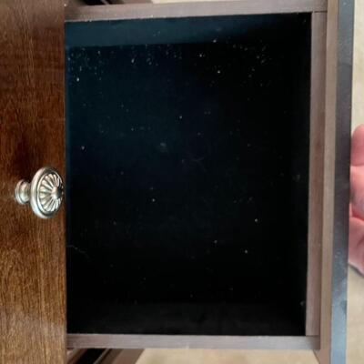 Wooden Standing Jewelry Box Linon Home Decor