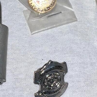 Vintage Police Gear: Badges, Jail Key, Whistle, Manual, DEA