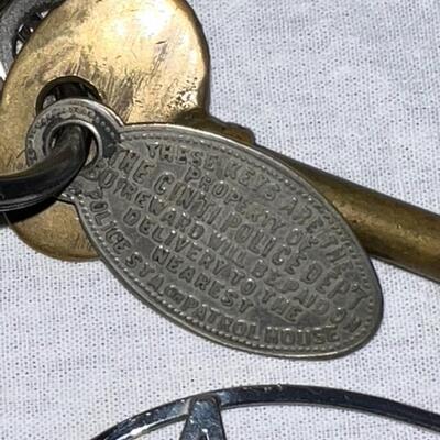 Vintage Police Gear: Badges, Jail Key, Whistle, Manual, DEA