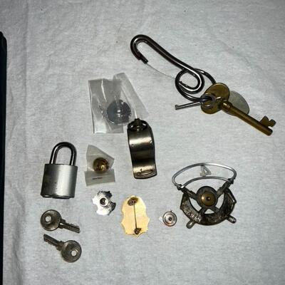 Vintage Police Gear: Badges, Jail Key, Whistle, Manual, DEA