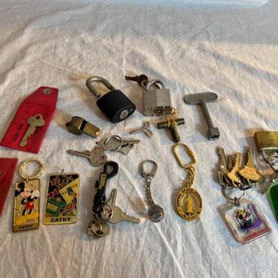 Key Chains With Keys and Locks