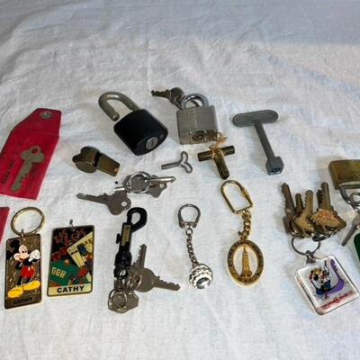 Key Chains With Keys and Locks