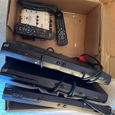 Huge Lot of Telephones, Clocks, Stereo, Remotes, Outlets, Cords, Direct TV Recievers Other Electronics