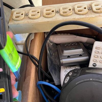Huge Lot of Telephones, Clocks, Stereo, Remotes, Outlets, Cords, Direct TV Recievers Other Electronics