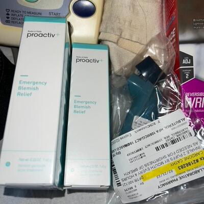 Huge Medical Lot Oxygen Tank, Ace Wraps, Proactiv, Pen Needles, Insulin Machine, Power Nebulizer, New Deodorant