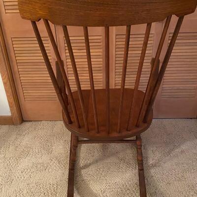 Vintage solid wood rocking chair