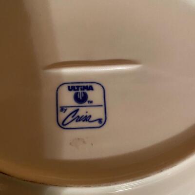 Set of 8 oval restaurant-ware ironstone dishes