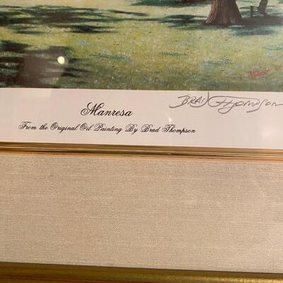 Signed & framed print of Manresa Catholic Retreat by Brad Thompson