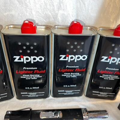 Zippo Lighter Lot. Lighters, Fluid, Flints